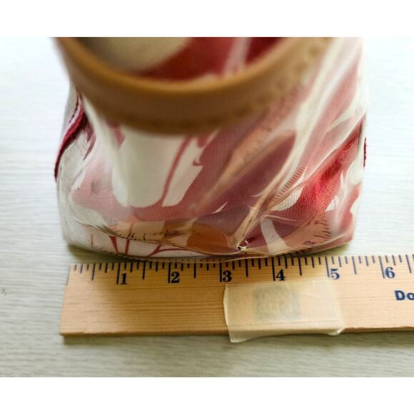 PURSE/HANDBAG-TOMMY HILFIGER-Red White-Plastic Cover-Beach-Boating-Snap Top - Picture 12 of 16